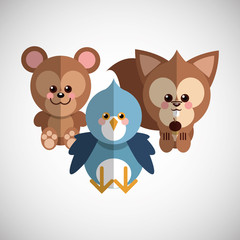 Animal cartoon design , vector illustration