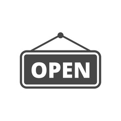 Open sign icon