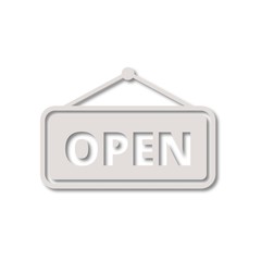 Open sign icon