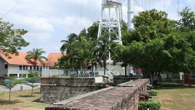Fort Cornwallis Lighthouse in the George Town, Malaysia