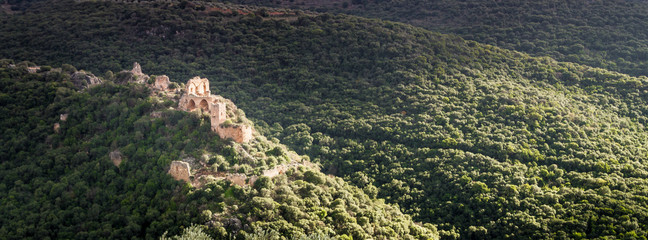Montfort Castle in Upper Galilee, Israel