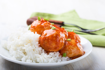 Homemade chicken meatballs