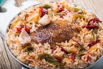 One pot chicken rice