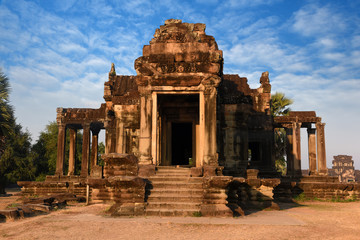 Fototapeta na wymiar part of the Angkor Wat Temple, Siem Reap, Khemer temple in Cambodia