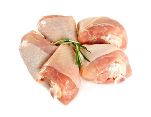 chicken legs isolated on white