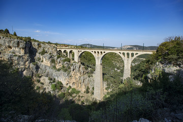 Historical Varda railway bridge