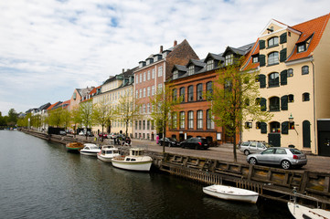 Fototapeta na wymiar Christianshavn Canal - Copenhagen - Denmark