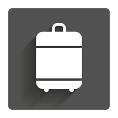 Travel luggage bag icon. Baggage symbol.