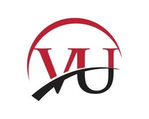 VU red letter logo swoosh