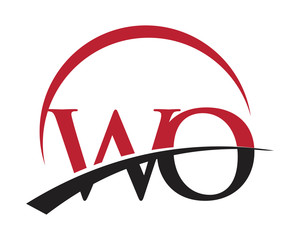 WO red letter logo swoosh