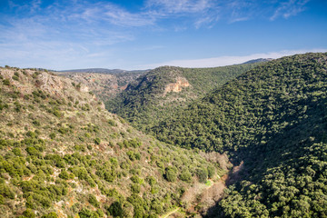 Fototapeta na wymiar Mountain landscape, Upper Galilee in Israel