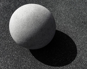 Fototapeta na wymiar a stone sphere