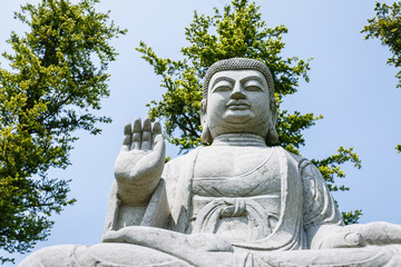 Buddha statue in the temple of Shanghai, China