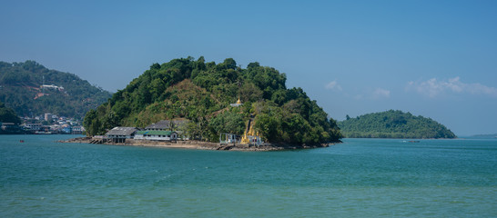 Naklejka premium Victoria Point, Kawthoung, Myanmar