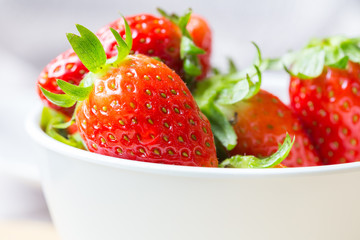 strawberries in plate