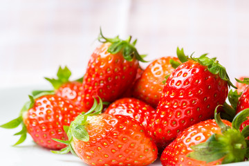 strawberries in plate