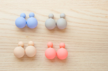 pastel color earrings