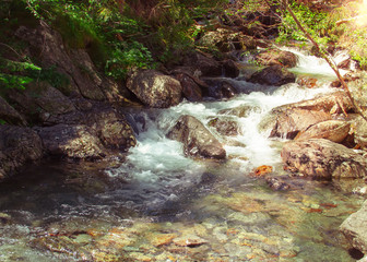 Mountain stream .
