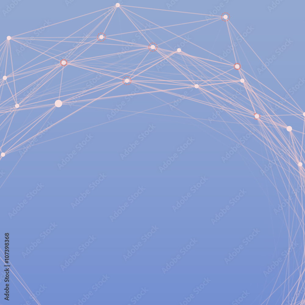 Poster Abstract background with dotted grid