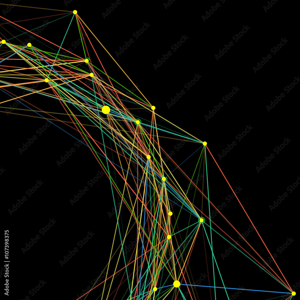 Poster abstract background with dotted grid
