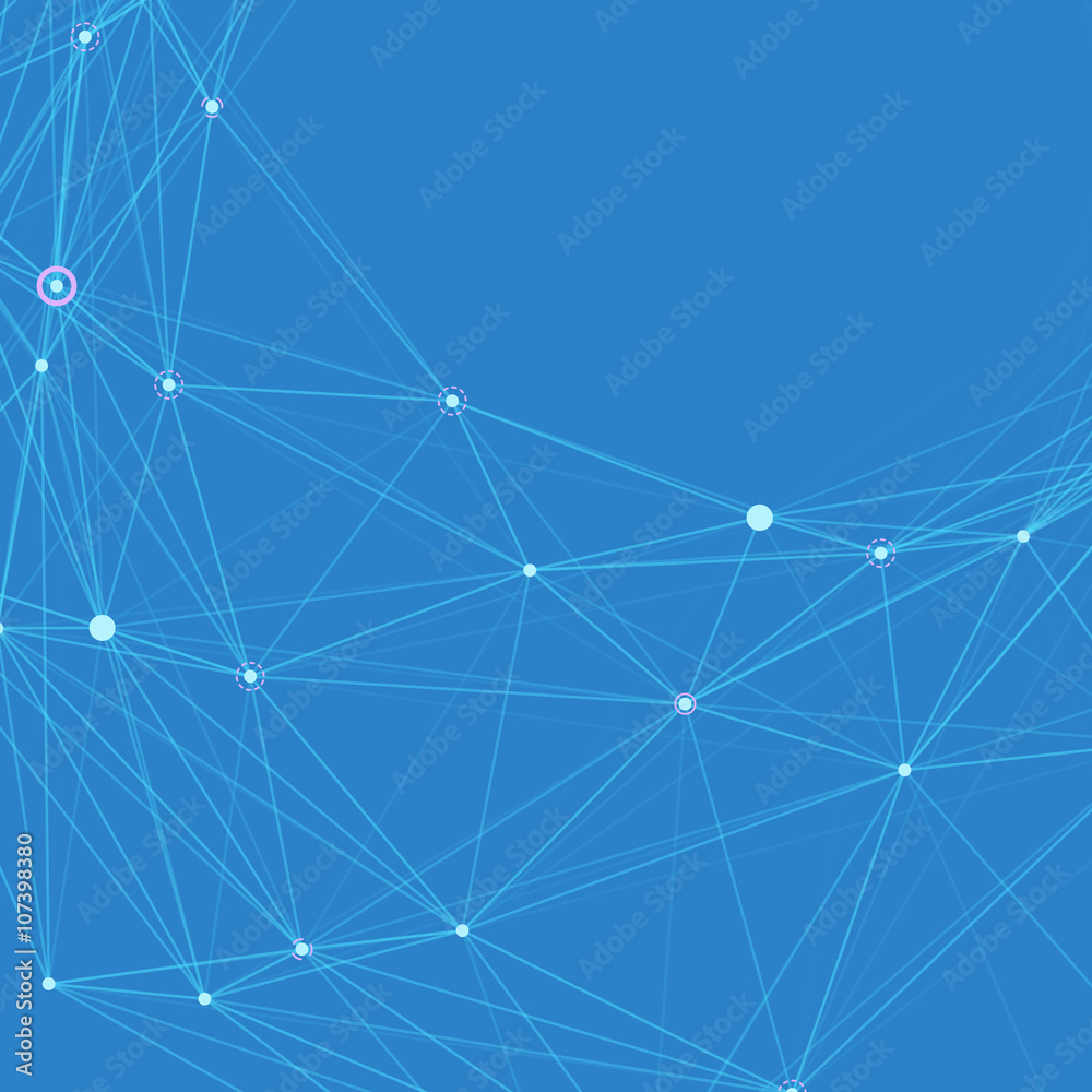 Poster abstract background with dotted grid
