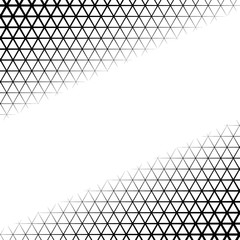 Background with gradient of triangle shaped cells grid
