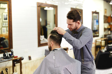 Obraz premium Modern hairdressing