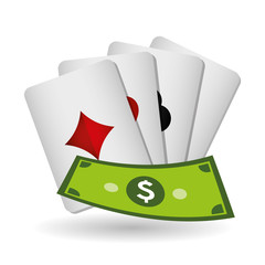 casino  cards design , vector illustration