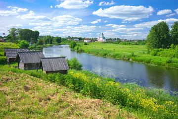 Summer landscape in Suzdal