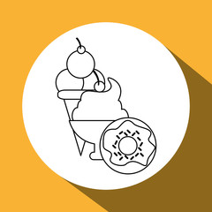 Ice cream design, vector illustration