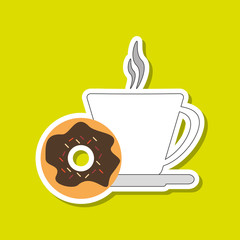 Coffee mug  design, vector illustration