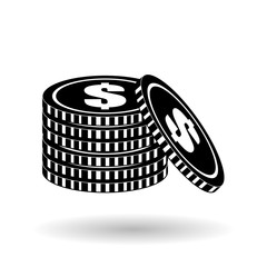 coin icon design , vector illustration