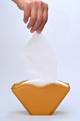 coffee filter and a storing case.