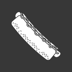 hot dog  design, vector illustration