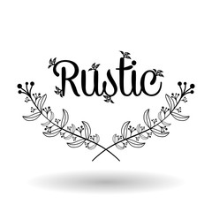 Rustic icon design 