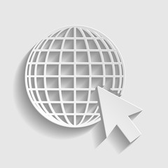 Earth Globe with coursor.