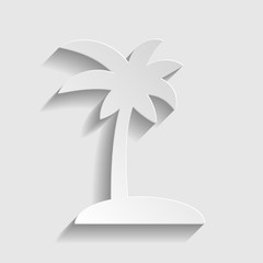 Coconut palm tree sign