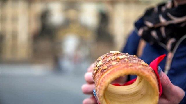 Trdelnik dessert close up