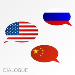 Dialogue between Russia, China and USA