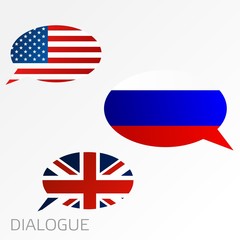 Dialogue between USA, United Kingdom and Russia