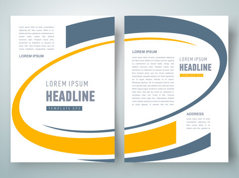 flyer brochure design template curves action