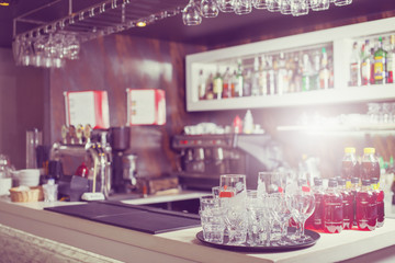 Interior of pub, for drinking and socializing.