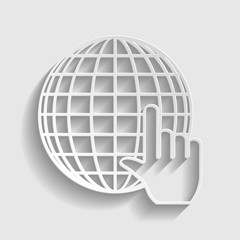 Earth Globe with coursor