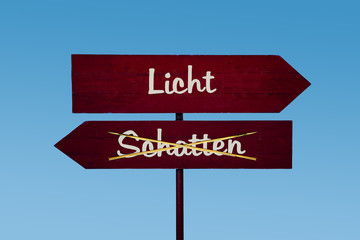 Schild 48 - Licht