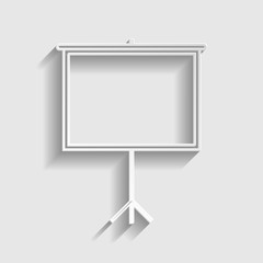 Blank Projection screen.