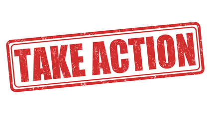 Take action stamp