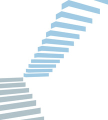 Stair on white background