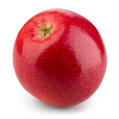 Fresh red apple isolated on white. With clipping path
