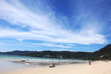 Fototapeta na wymiar landscape beach view in Patong beach