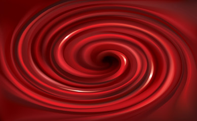 Vector swirling red backdrop. Juice of red fruits